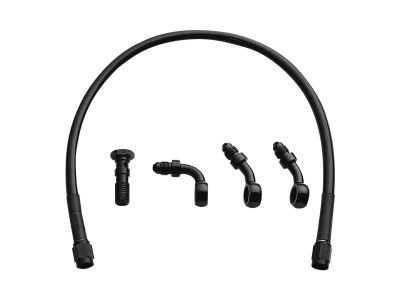 04810 - GOODRIDGE Ebony Black Stainless Steel Universal Brake Line Black Vinyl...