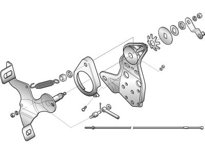 060075 - CCE Foot Clutch Assembly Chrome