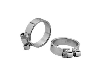 11101 - CCE Aircraft Style Exhaust Clamp, Chrome Exhaust Clamp Chrome