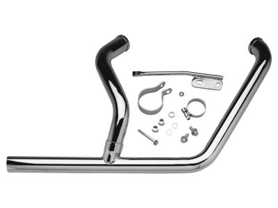 11180 - SANTEE 2 into 1 Header for Softail 86-06 Models Chrome 1,75"