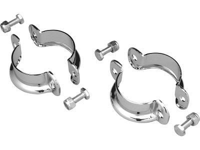 11427 - CCE Chrome Late Model Muffler Clamps Muffler Clamp Chrome