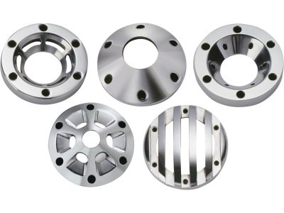 11815 - SUPERTRAPP 4" External TrappCaps End Cap Slotted Wheel Aluminium Polished 4"