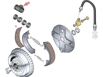 130481 - ACCEL (10)1/4IN.BLEDR VLV F/ FL FX Brake Bleeder Valve Galvanized Silver