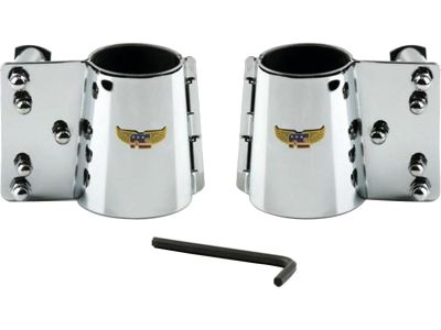 15380 - National Cycle Heavy Duty Windshield Mount Kit Straight forks Chrome
