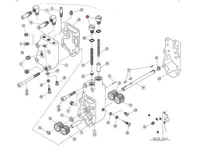 20243 - CCE Oil Pump and Oil Screen Plug Chrome