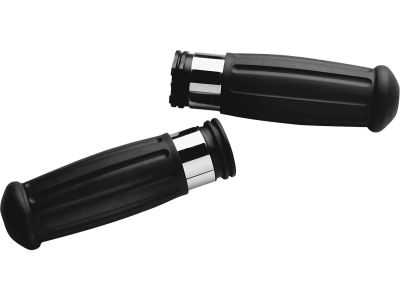 27610 - CCE Vintage Grips with Chrome accents Black 1