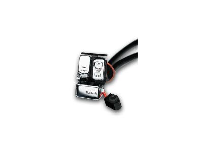 27675 - DAYTONA 96-up Ergonomic Handlebar Switch Kit Right Side, Chrome Swiches