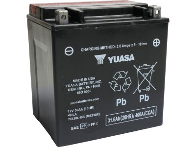2831647 - YUASA Maintenance Free YIX30L Factory Activated AGM Battery AGM 400 A 31.6 Ah