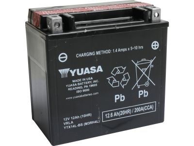 2831682 - YUASA Maintance Free YTX14L-BS Batterie Dry Battery with Acid Pack AGM 200 A 12.6 Ah