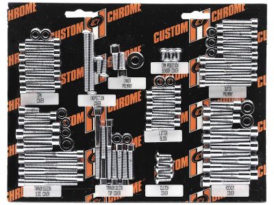 32075 - CCE Knurled Rocker Box Bolt Kit Chrome