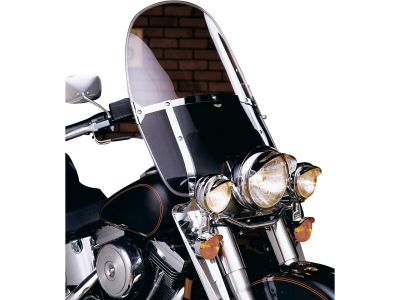 33104 - National Cycle Beaded Heavy Duty Windshield Height: 21,25", Width: 22,5", Clear Lower Screen Clear
