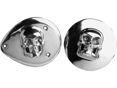 37856 - CCE 3D Skull Air Cleaner Cover Polished