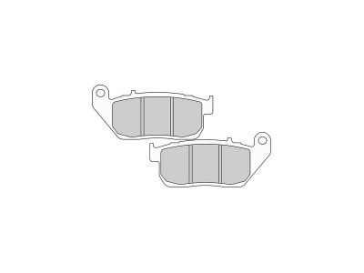 4541038 - FERODO Road Platinum Mid-Metallic Brake Pads Organic Front