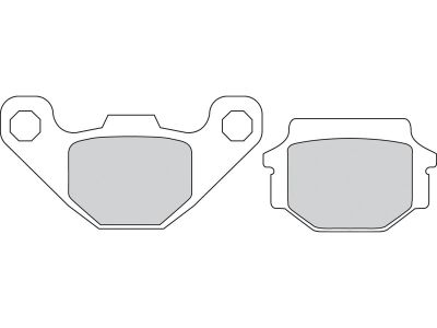 4541357 - FERODO Road Platinum Mid-Metallic Brake Pads Organic Rear