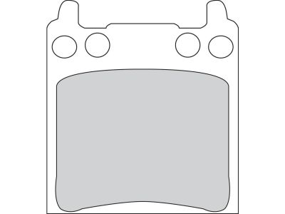 4541649 - FERODO Road Platinum Mid-Metallic Brake Pads Organic