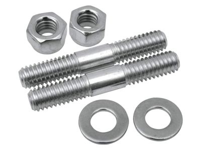 500582 - COLONY Fork Slider Bottom Cap Stud and Nut Kit 47-77 FLH Wideglide Chr...