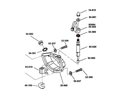 54066 - Motor Factory Oil Seal Clutch Lever Clutch Lever Oil Seal