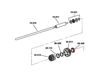 56248 - CCE SPACER MAINSHAFT