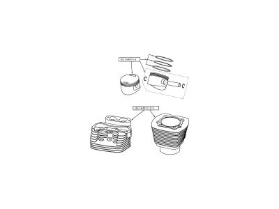 58241 - HASTINGS Piston Rings Stroke 4,000" Bore 3,630" (92,202 mm ) +.005 mm Moly 1450 ccm (88 cui)