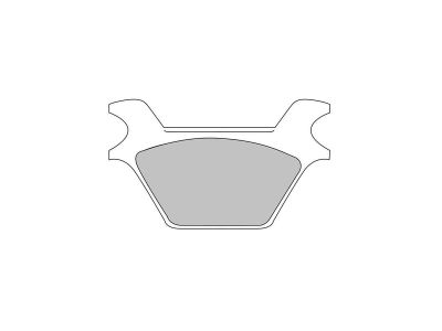 600525 - FERODO PRP Replacement Brake Pads Organic Rear Polished