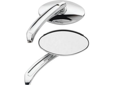 600550 - CCE Oval Billet Mirror Chrome