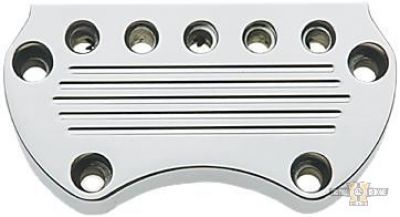 604036 - YANKEE Handlebar Gauge Mount Clamp With five indicator holes, flat clamp Chrome