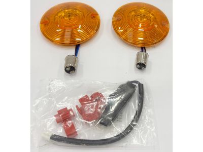 605066 - Küryakyn Front LED Turn Signal Conversion, Flat Amber Lens