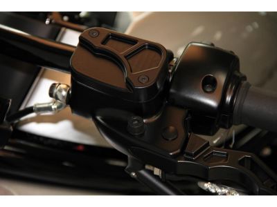 607611 - CULT WERK Custom Brake- and Clutch Master Cylinder Cover Black Powder Coated