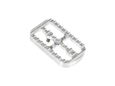 607876 - Joker Machine Serrated Serrated Brake Pedal Covers Silver, Raw