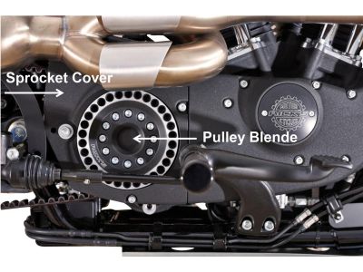 607983 - Rick's 28 teeth Pulley Cover for Sportster