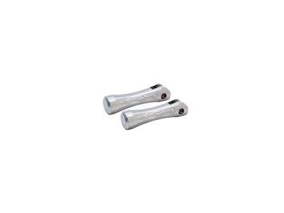 614534 - Pro-One Chrome Flat Top Billet Foot Pegs W/Flame