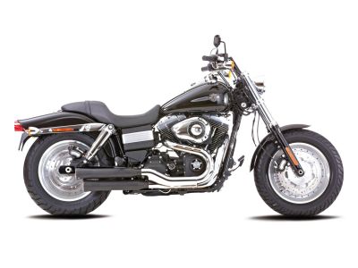 618364 - FALCON Double Groove Slip-On Mufflers Black Satin