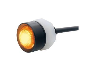 618412 - HIGHSIDER Mono LED Turn Signal Black Anodized Clear LED