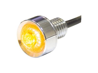 618413 - HIGHSIDER Mono LED Turn Signal Chrome Clear LED