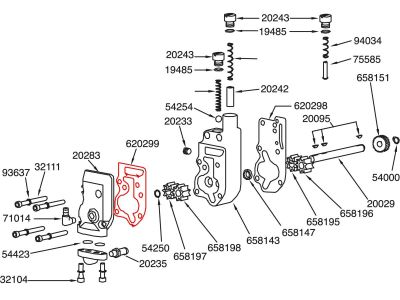 620299 - RevTech Oil Pump Top Cover Gasket Pack 10