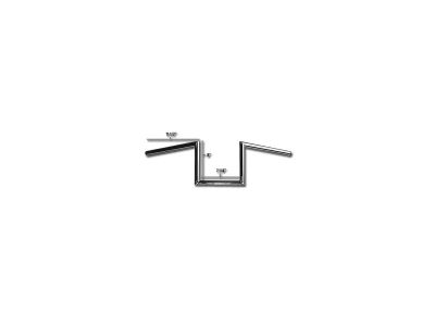 632332 - Jammer 60s Wide Style 8 Handlebar Dimpled Chrome 1