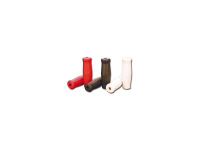 632339 - Jammer Vintage Grips Red 1" Throttle By Wire Throttle Cables