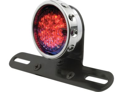 632507 - CCE Retro Drilled LED Taillight with Bracket Aluminum Black LED