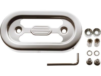 640911 - Motor Factory Voltage Regulator Cover Voltage Regulator Covers Chrome