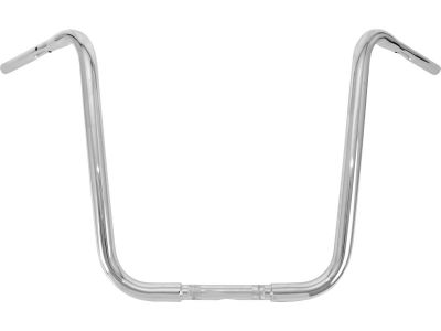 641269 - BURLY 18 Gorilla Apehanger Handlebar 1" clamp diameter Non-Dimpled 3-Hole Chrome 1 1/4" Throttle By Wire Throttle Cables
