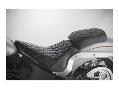 641305 - Le Pera Hot Rod Series Diamond Pillion Pad Black Vinyl