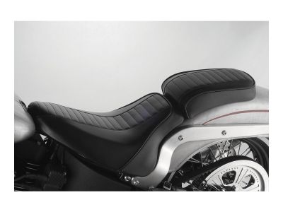 641318 - Le Pera Hot Rod Series Daddy-O Horizontal Pleated Pillion Pad Black Vi...