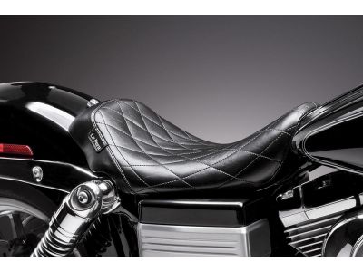 642078 - Le Pera Bare Bones Solo Seat Diamond Stitch Black Vinyl
