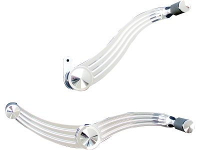 644119 - Accutronix Milled Billet Floorboard Controls Chrome