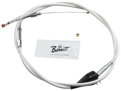 649799 - Barnett Platinum Idle Cable For Cruise Control Switch 90 Â° Stainless Steel Clear Coated Chrome Look 25"/12 5/8"