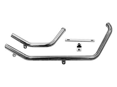 651363 - PAUGHCO Upsweep Headpipe Set for Softail Models Chrome 1,75