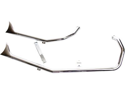 651371 - PAUGHCO Upsweep Fishtail Pipe Set For Sportster Engines in Rigid Frame...