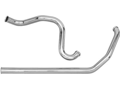651413 - PAUGHCO Single Cross-Over Panhaed and Shovel Headers 2-piece Chrome 1,...