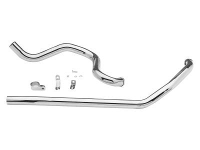 651417 - PAUGHCO Independent Dual Headers for Evo Touring Chrome 1,75