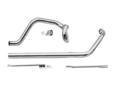 651422 - PAUGHCO Independent Dual Headers for Softail Models Chrome 1,75
